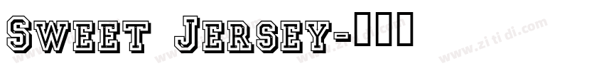 Sweet Jersey字体转换